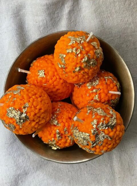 Motichoor Laddu Candle - Pack of 6